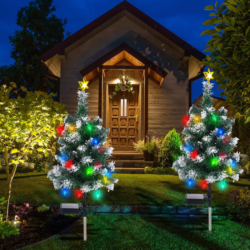 Solar outdoor tree ornaments on sale